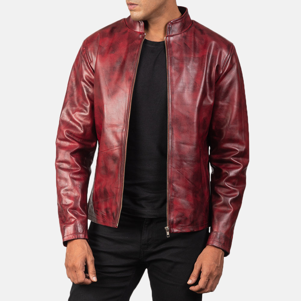 
Alex Veste Motard en Cuir pour Homme – alternate product view 4