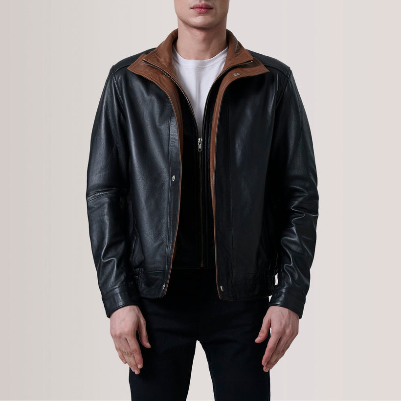 Alfred Blouson Bomber en Cuir pour Homme