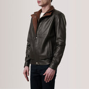 Alfred Blouson Bomber en Cuir pour Homme – Vue produit alternative 3