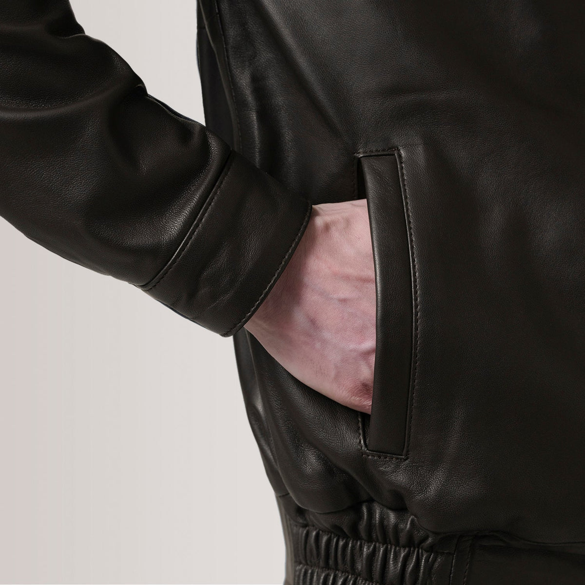 Alfred Blouson Bomber en Cuir pour Homme – Vue produit alternative 6
