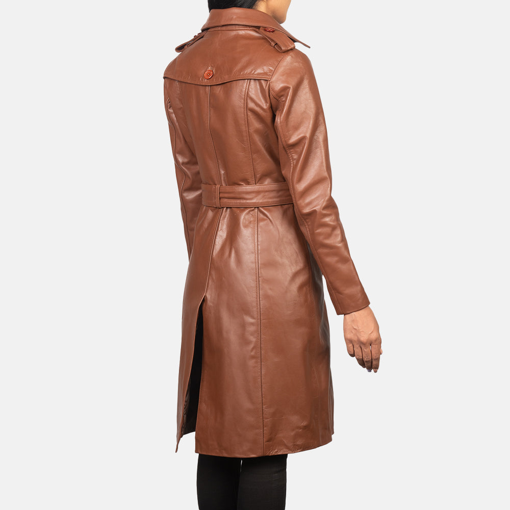 Authentic Cowhide Leather with Semi-aniline Finish Grain Texture & Heavy-Duty Seam Stitching Detail