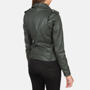 Authentic Sheepskin Leather with Semi-aniline Finish Grain Texture &amp; Heavy-Duty Seam Stitching Detail