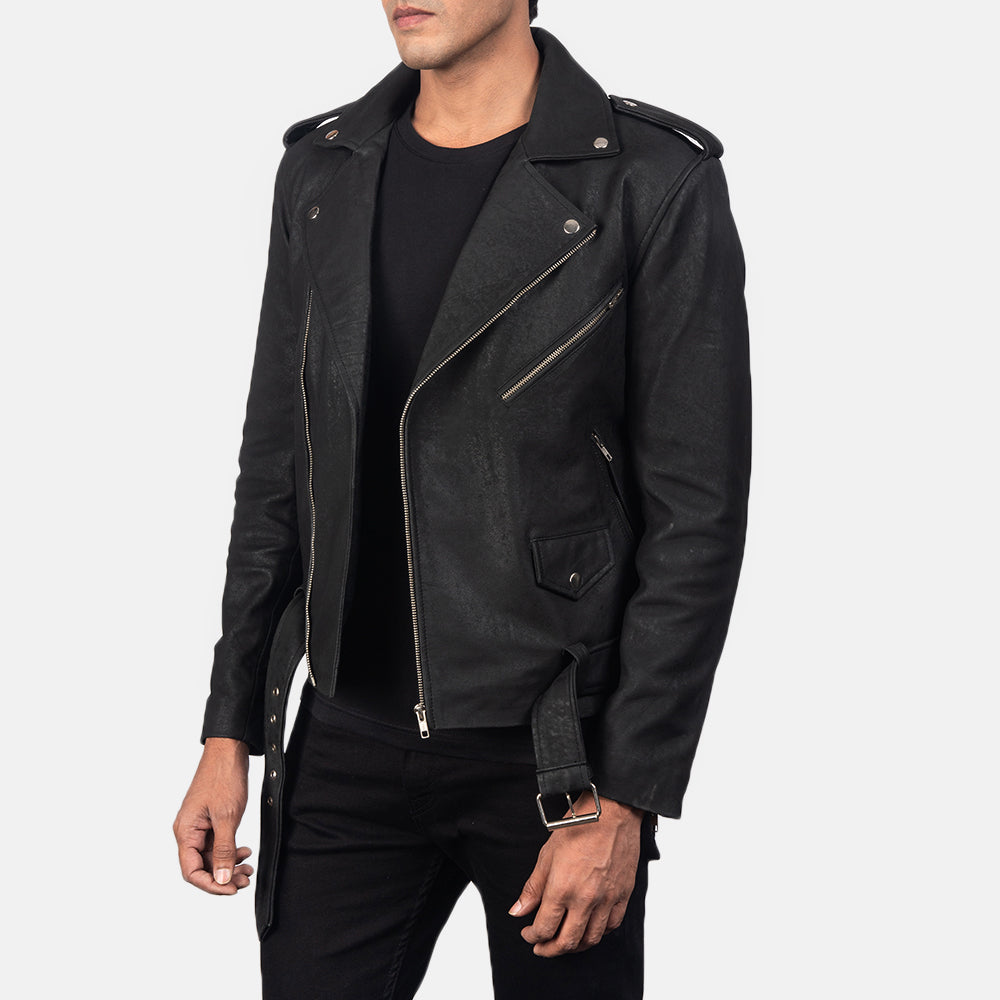 
Allaric Alley Veste Motard en Cuir pour Homme – alternate product view 2