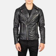 
Armand Green Suede Biker Jacket in Green Goatskin Suede - Vue de face & silhouette ajustée | Acheter en ligne