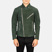 
Armand Vert Veste Motard en Cuir pour Homme – alternate product view 4