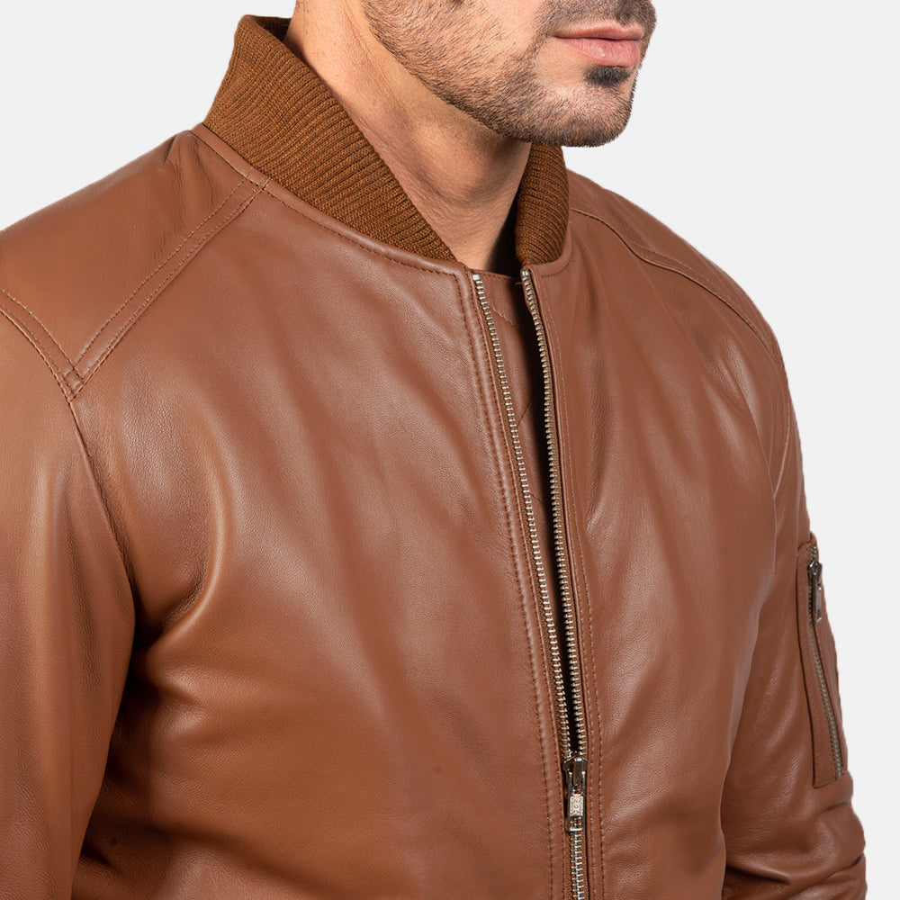 
Bomia MA-1 Blouson Bombardier en Cuir pour Homme – alternate product view 6