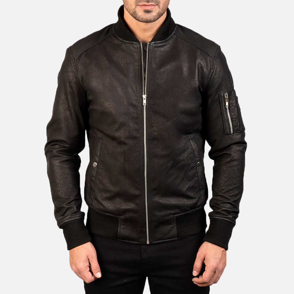 
Bomia MA-1 Blouson Bombardier en Cuir pour Homme – alternate product view 3