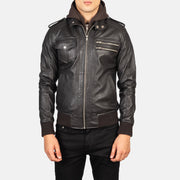 Bravado Blouson Bomber en Cuir pour Homme – Vue produit alternative 4