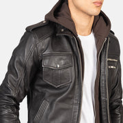 Bravado Blouson Bomber en Cuir pour Homme – Vue produit alternative 6