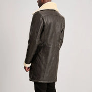 
Charles Manteau en Cuir Marron Shearling Manteau en Cuir pour Homme – alternate product view 5
