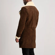 
Charles Manteau en Cuir Marron Shearling Manteau en Cuir pour Homme – alternate product view 5