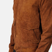 Coffmen Blouson Bomber en Cuir pour Homme – Vue produit alternative 6