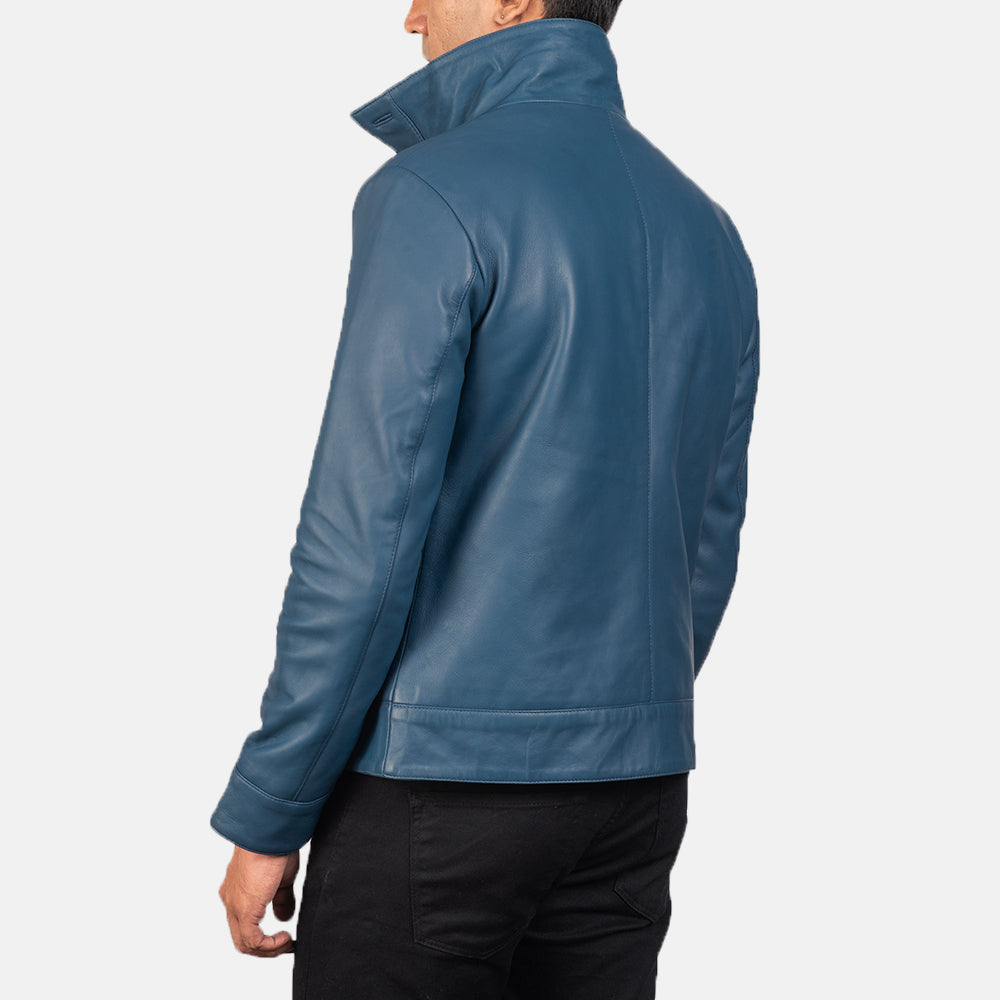 Columbus Blouson Bomber en Cuir pour Homme – Vue produit alternative 5