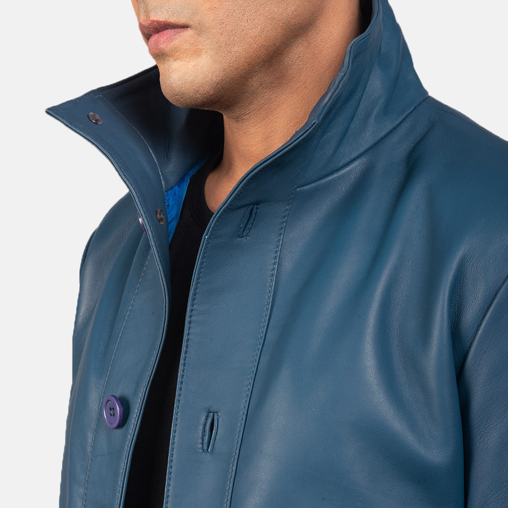 Columbus Blouson Bomber en Cuir pour Homme – Vue produit alternative 6