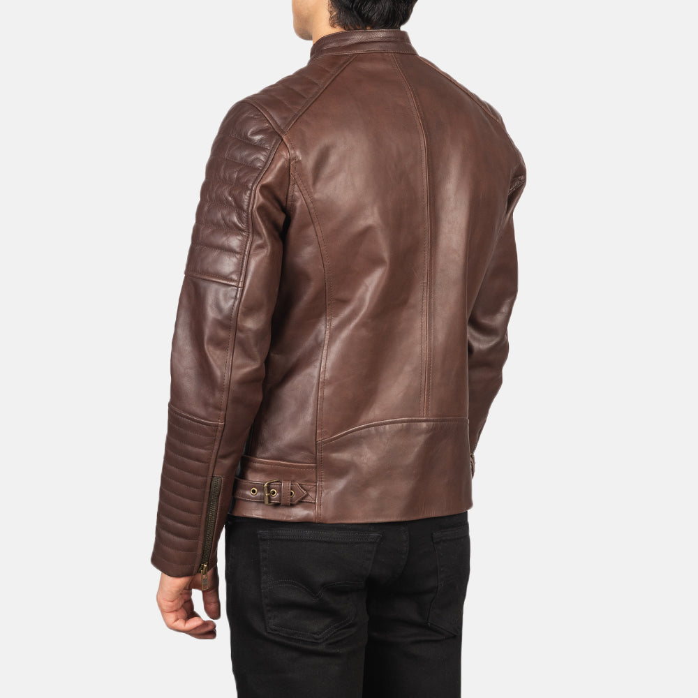 Damian Veste Motard en Cuir pour Homme – Vue produit alternative 5