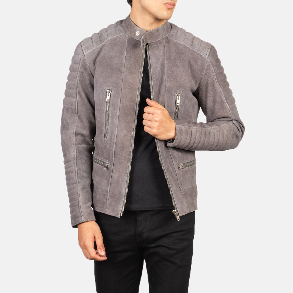 Damian Veste Motard en Cuir pour Homme – Vue produit alternative 1