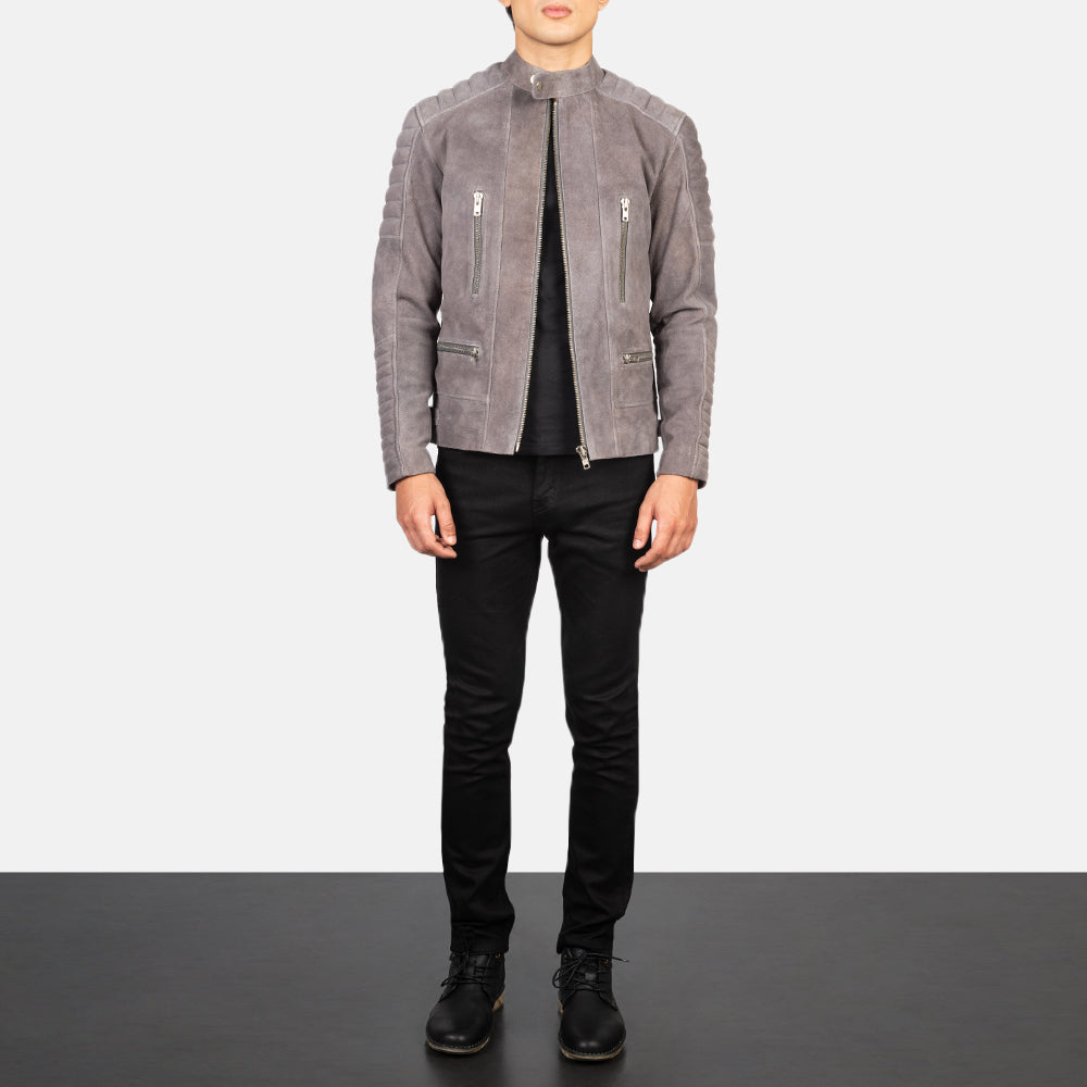 Damian Veste Motard en Cuir pour Homme – Vue produit alternative 3