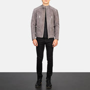 Damian Veste Motard en Cuir pour Homme – Vue produit alternative 3