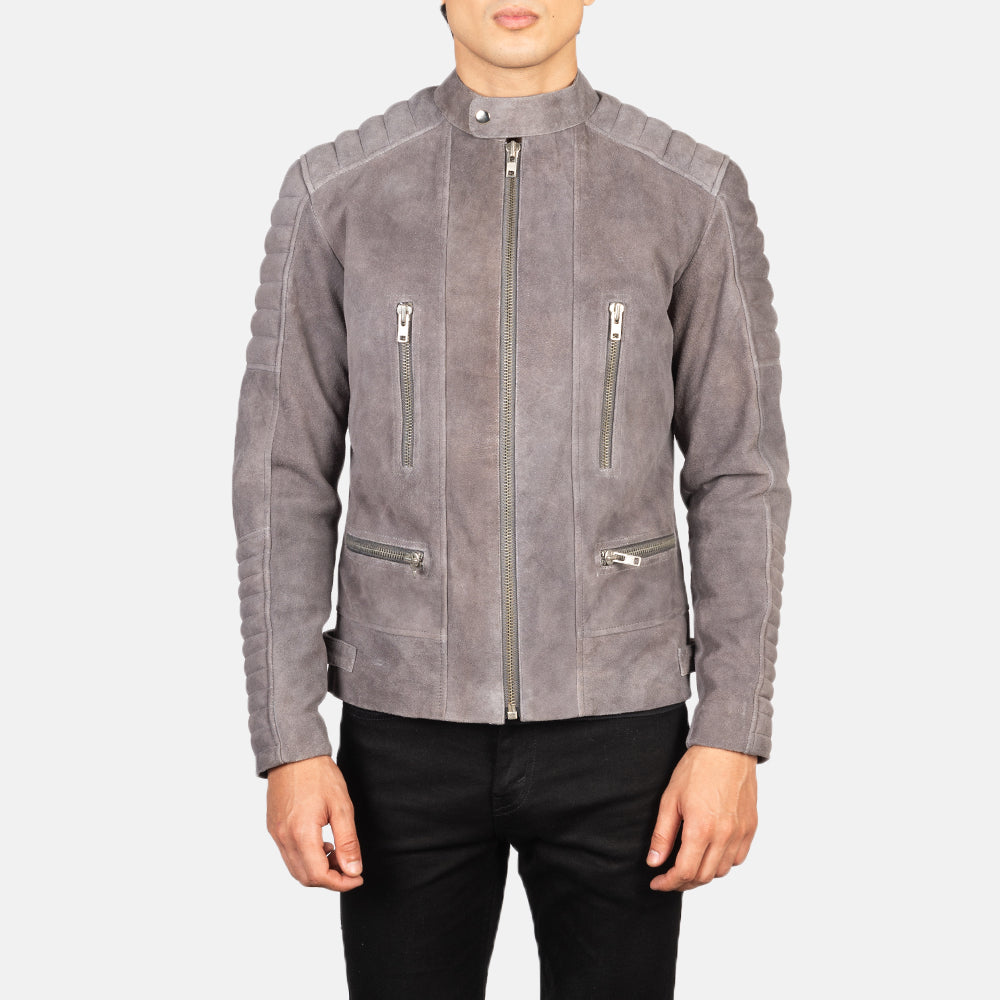 Damian Veste Motard en Cuir pour Homme – Vue produit alternative 4