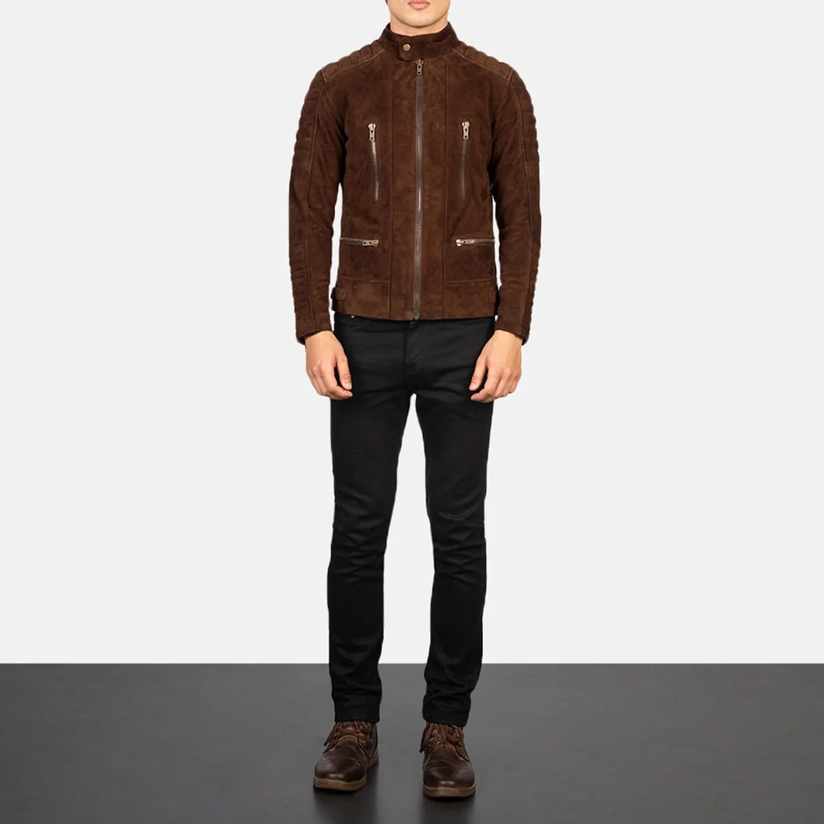 Damian Veste Motard en Cuir pour Homme – Vue produit alternative 3