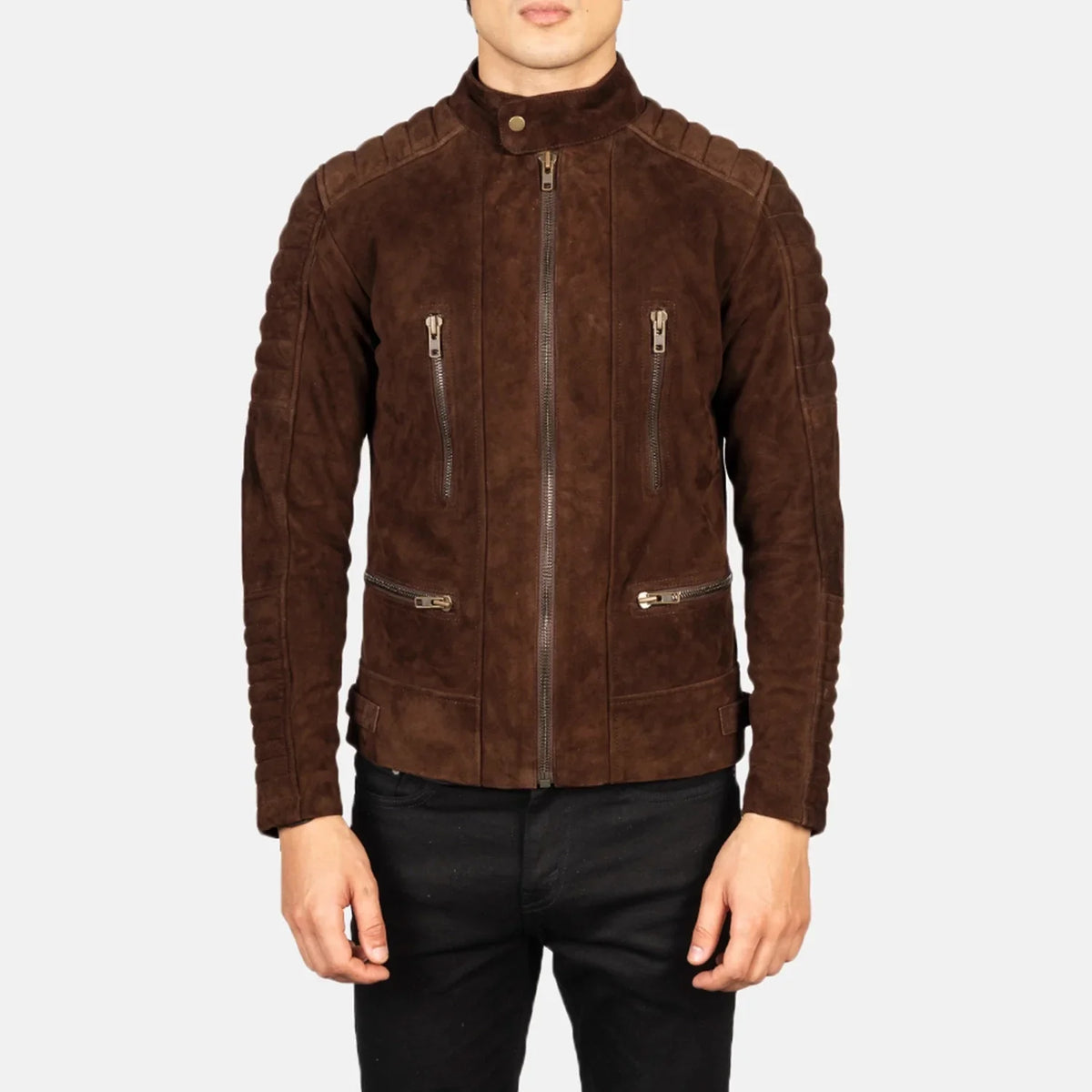 Damian Veste Motard en Cuir pour Homme – Vue produit alternative 4