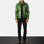 Darren Veste Motard en Cuir pour Homme – Vue produit alternative 4