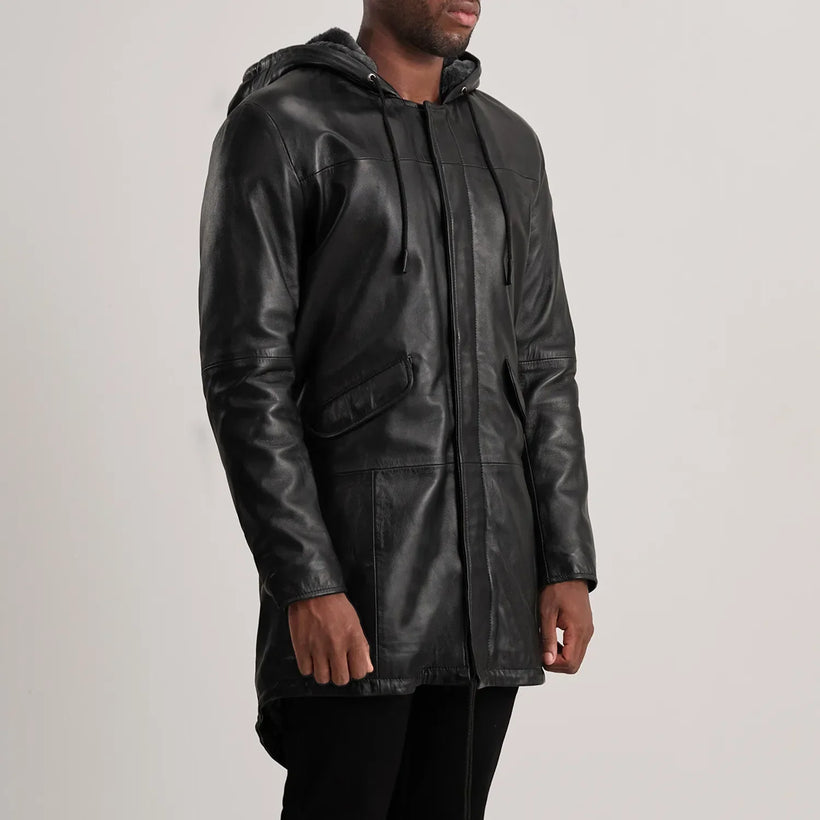 Delvin Veste en Cuir pour Homme