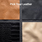 Vue détaillée of Classic Collar &amp; Heavy-Duty Zipper Hardware on Design Your Custom Leather Jacket | Free Shipping &amp; Alteration