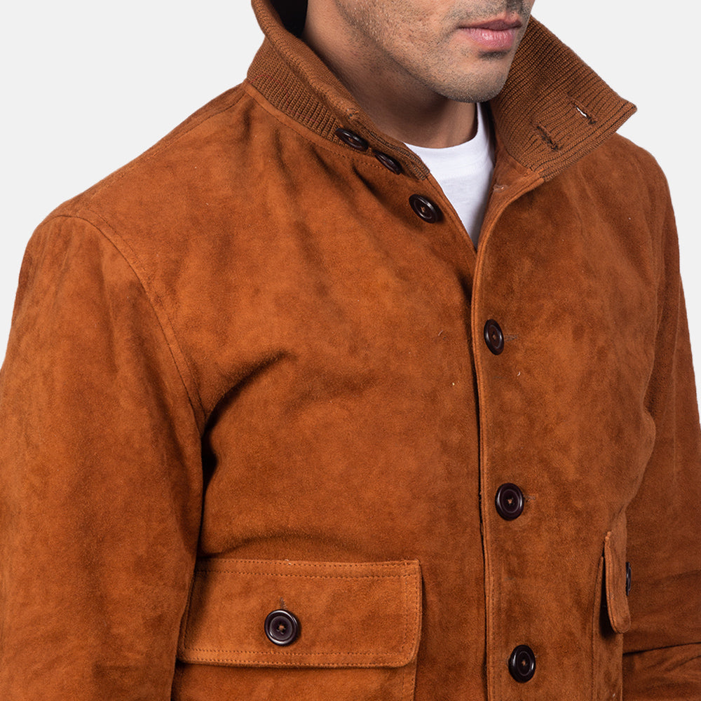 Eaton Blouson Bomber en Cuir pour Homme – Vue produit alternative 5