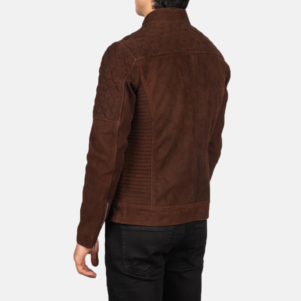 Fernando Matelassé Veste Motard en Cuir pour Homme – Vue produit alternative 5