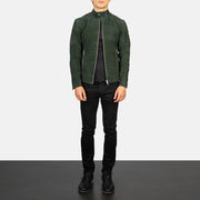 Fernando Matelassé Veste Motard en Cuir pour Homme – Vue produit alternative 3