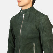 Fernando Matelassé Veste Motard en Cuir pour Homme – Vue produit alternative 6