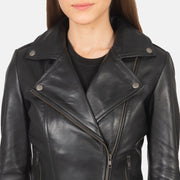 Flashback Veste Motard en Cuir pour Femme – Vue produit alternative 4