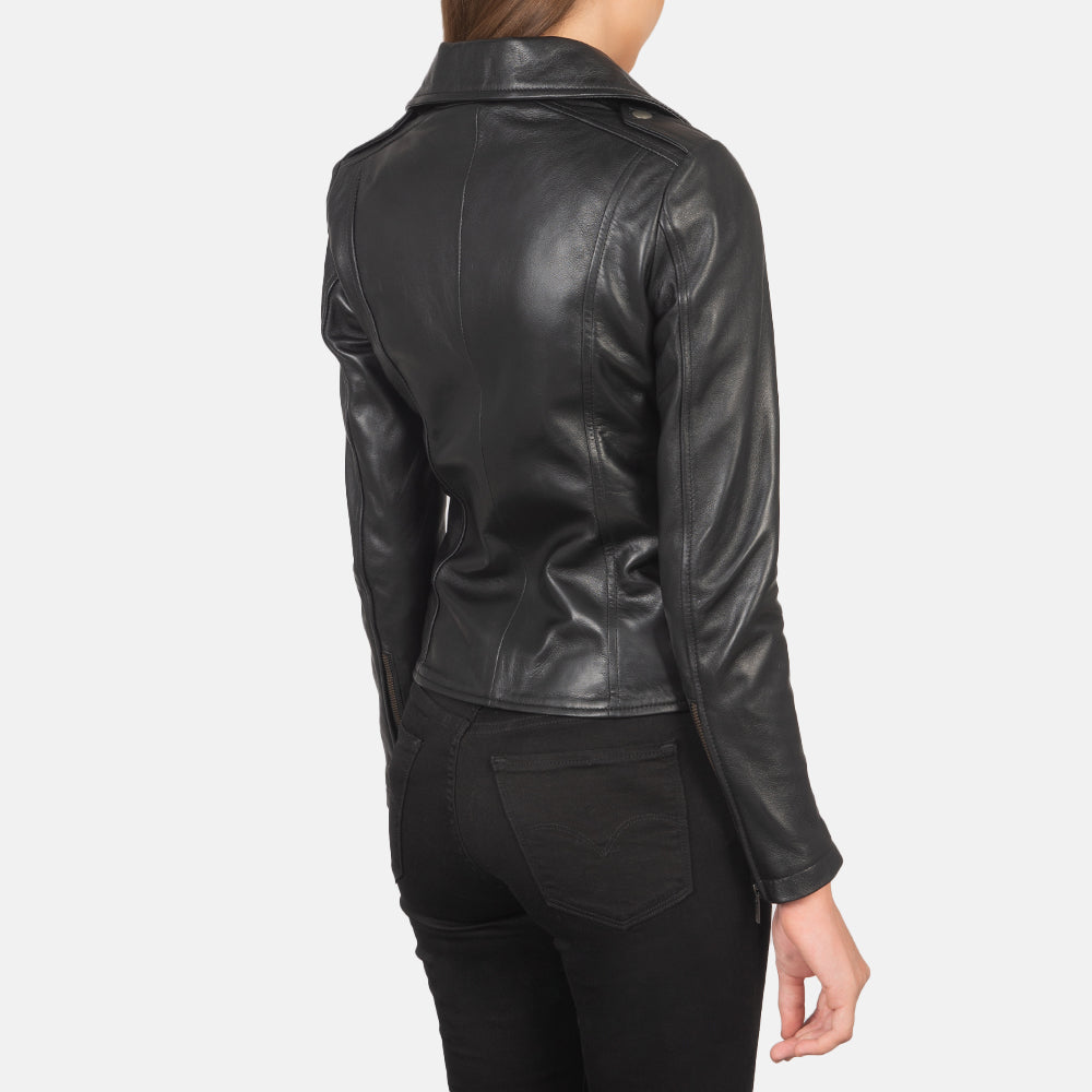 Flashback Veste Motard en Cuir pour Femme – Vue produit alternative 5
