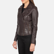 Flashback Veste Motard en Cuir pour Femme – Vue produit alternative 2