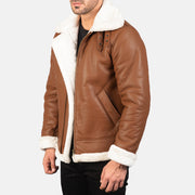 
Francis B-3 Noir Blouson Bombardier en Cuir pour Homme – alternate product view 2