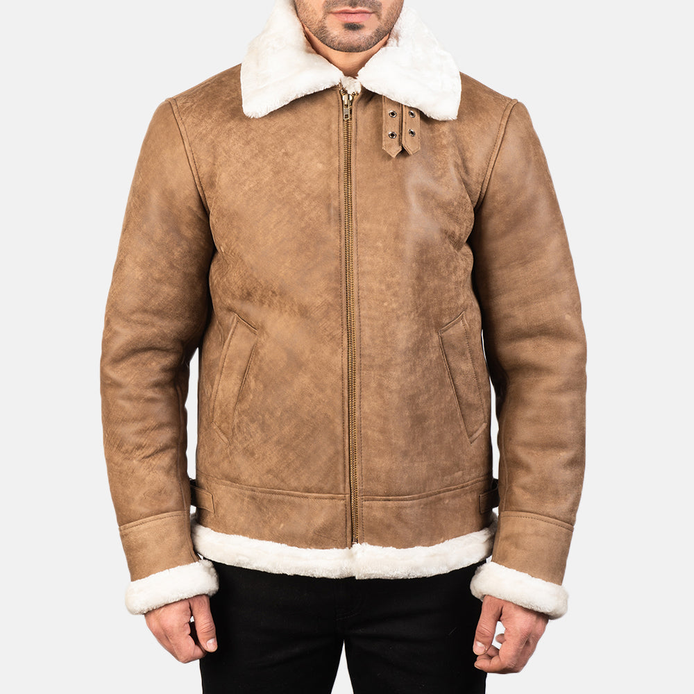 
Francis B-3 Noir Blouson Bombardier en Cuir pour Homme – alternate product view 4