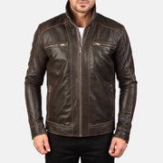 Hudson Veste Motard en Cuir pour Homme – Vue produit alternative 4