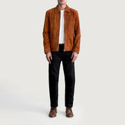 Inferno Leather Brown Jacket – Vue produit alternative 4