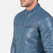 Ionic Veste Motard en Cuir pour Homme – Vue produit alternative 6