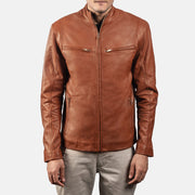 Ionic Veste Motard en Cuir pour Homme – Vue produit alternative 3