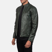 Ionic Veste Motard en Cuir pour Homme – Vue produit alternative 2