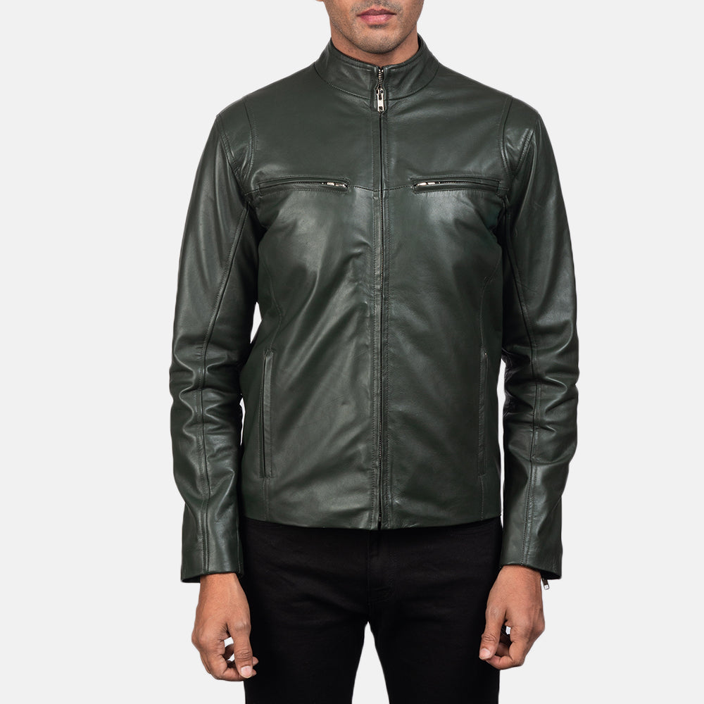 Ionic Veste Motard en Cuir pour Homme – Vue produit alternative 3