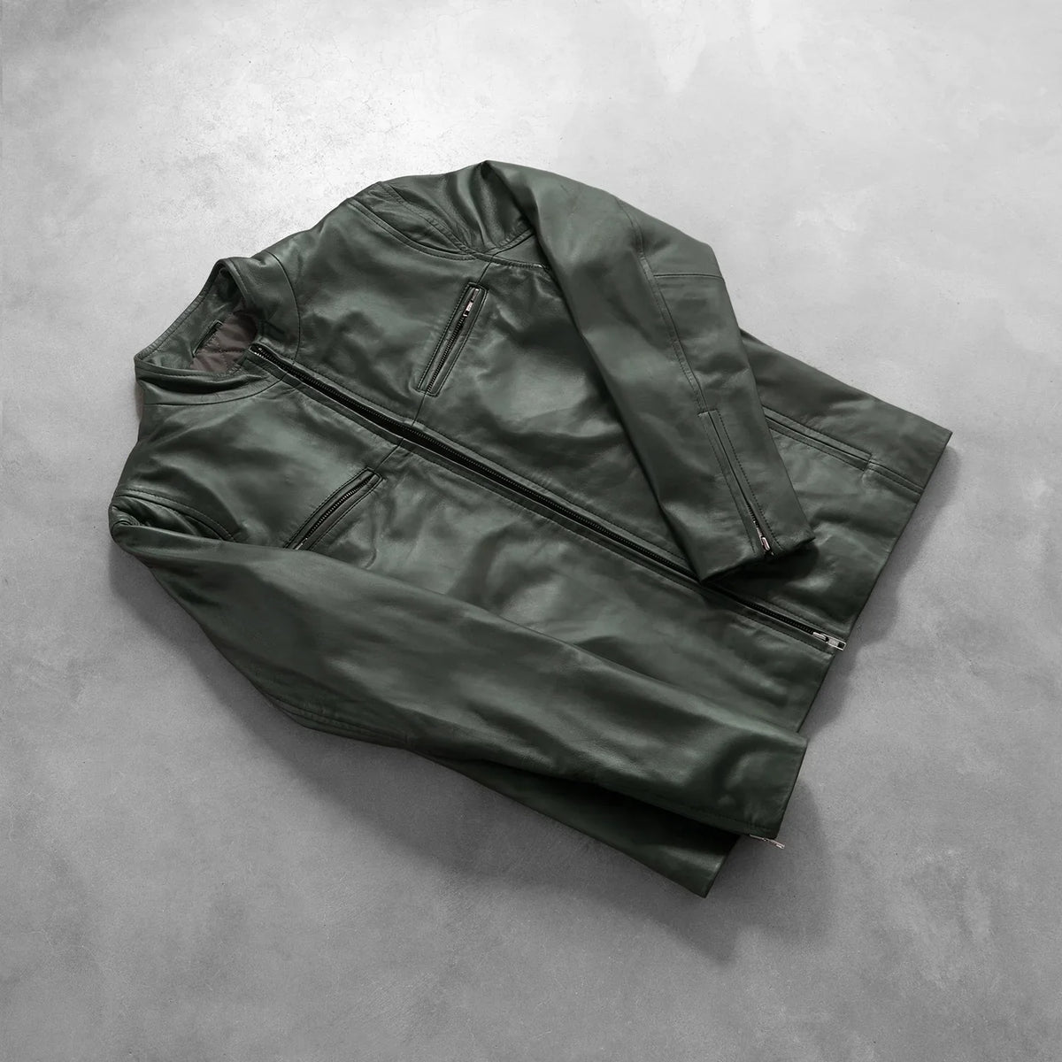 Ionic Veste Motard en Cuir pour Homme – Vue produit alternative 8