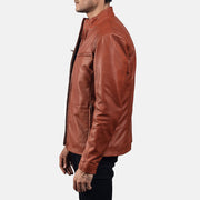 Ionic Veste Motard en Cuir pour Homme – Vue produit alternative 6