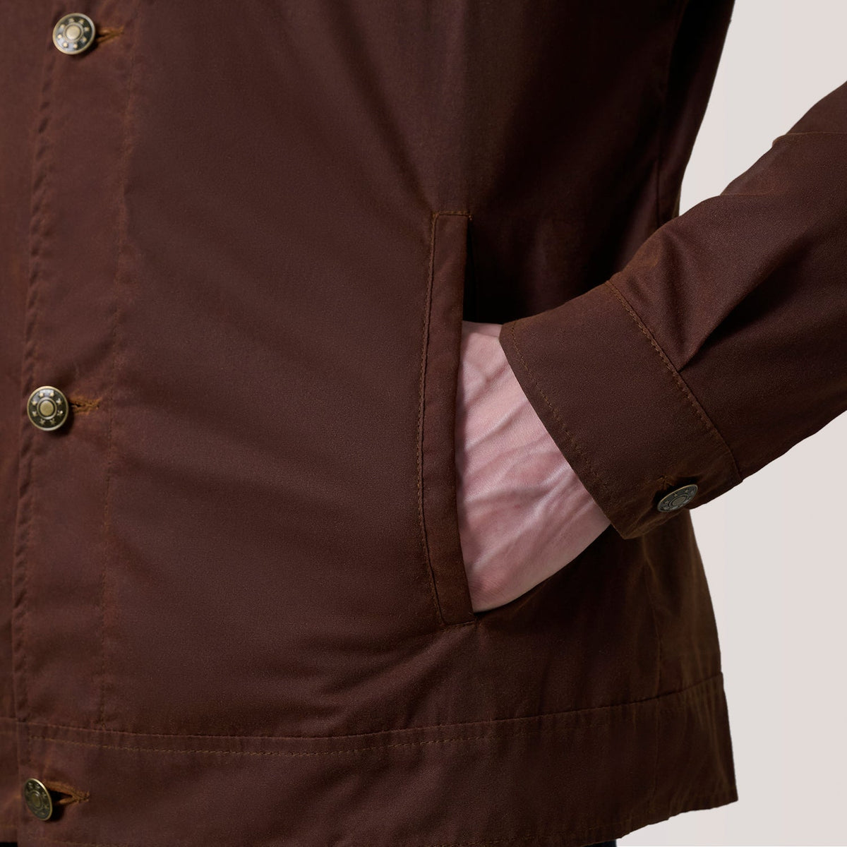 Vue intérieure Showing Flannel &amp; Deux poches intérieures