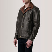 Klen Veste en Cuir pour Homme – Vue produit alternative 3