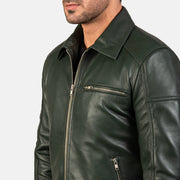 Lavendard Veste Motard en Cuir pour Homme – Vue produit alternative 5