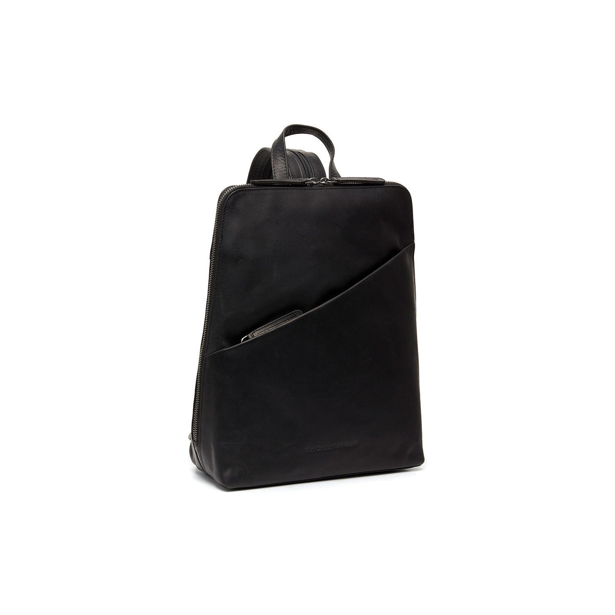Amanda Full-Grain Leather Backpack pour Femme in Classic 100% Full-Grain Leather - Full Exterior Front Profile View | Acheter en ligne