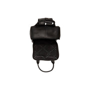 Solid Antique Brass Hardware &amp; Heavy-Duty Dual Zipper Detail on Bellary Full-Grain Leather Backpack pour Femme